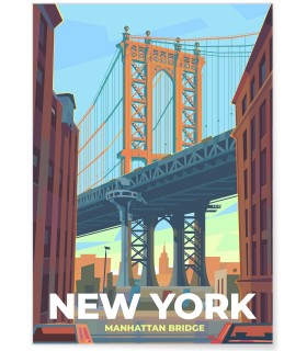 Stadtposter New York 3, Wanddeko | L’Afficherie
