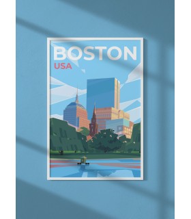 Affiche ville Boston