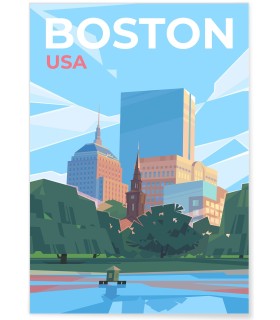 Affiche ville Boston