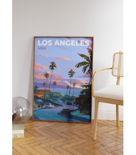 Affiche ville Los Angeles 2