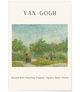 Affiche Van Gogh - Garden with Courting Couples
