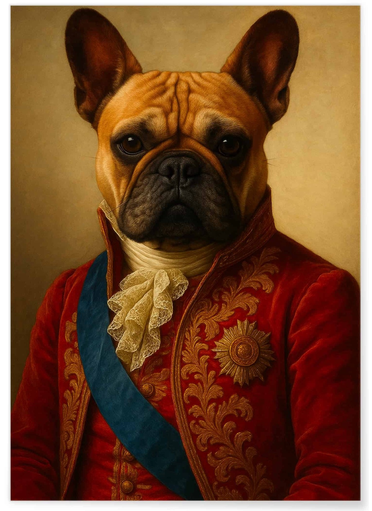 Königliches Hunde-Porträt – Personalisierbares Edles Poster | L’AFFICHERIE