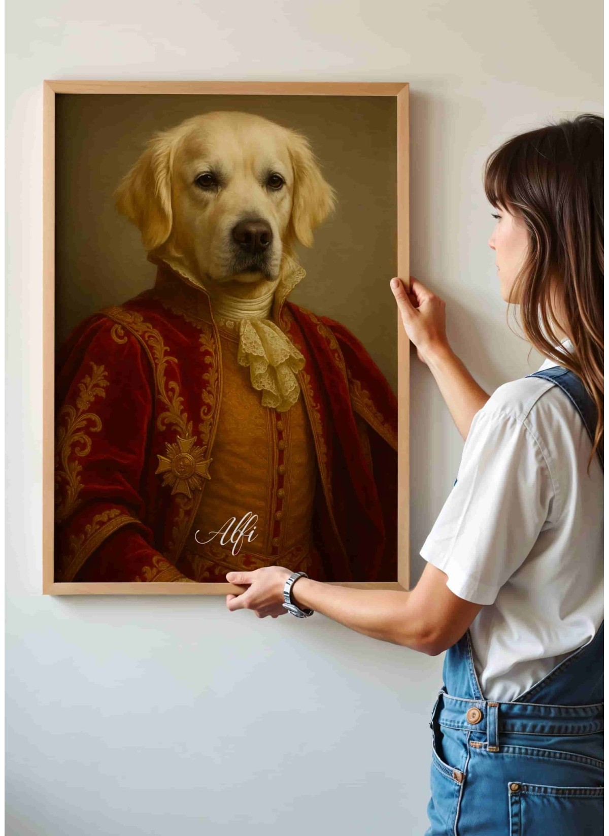 Königliches Hunde-Porträt – Personalisierbares Edles Poster | L’AFFICHERIE