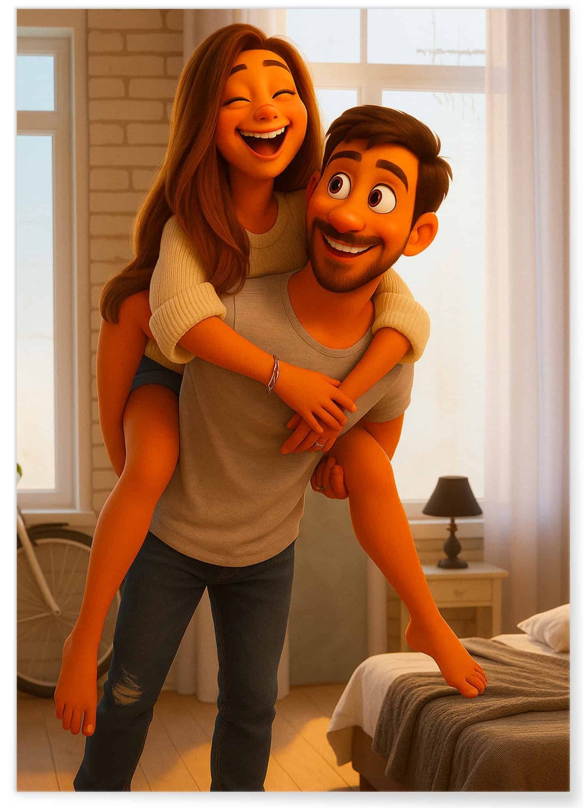 Personalisierbares 3D-Animationsfilm-Poster – Magisches Porträt mit KI | L’AFFICHERIE