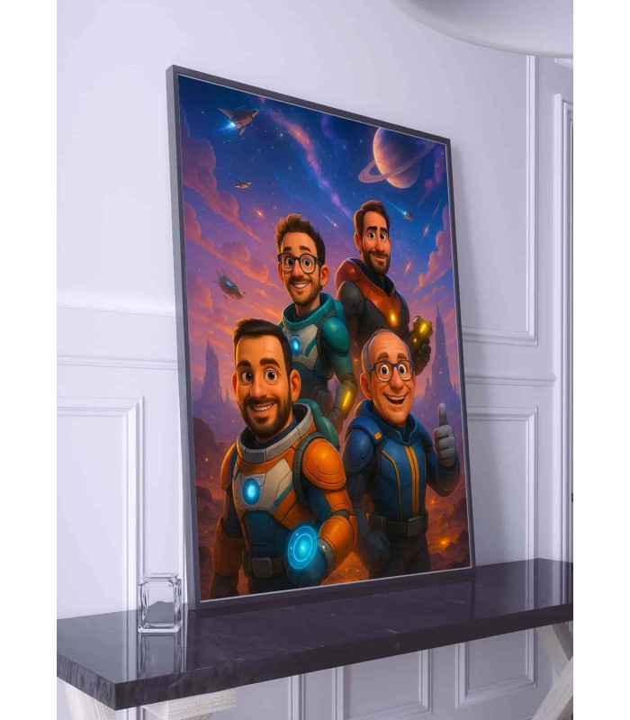 🚀 Personalisierbares Poster im Science-Fiction-Filmstil – Reisen Sie an die Grenzen des Universums, filmreif inszeniert
