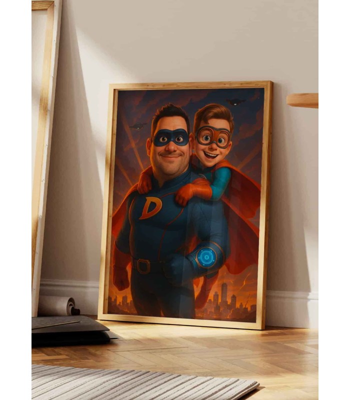 🦸‍♂️ Personalisierbares Poster im Superhelden-Filmstil – Werden Sie zur Legende mit Ihrem epischen Porträt