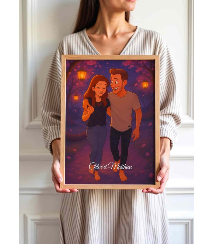 Personalisierbares Poster – Romantischer Animationsfilm 🌸