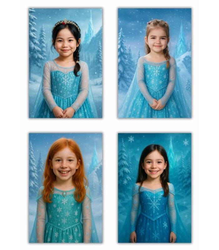 Personalisierbares Poster – Eiskönigin-Prinzessin
