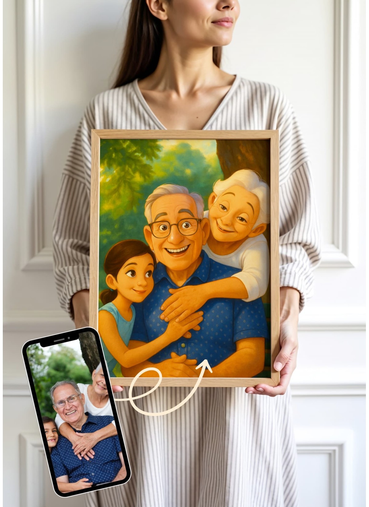 Personalisierbares Animationsposter – Magisches Porträt mit KI | L’AFFICHERIE