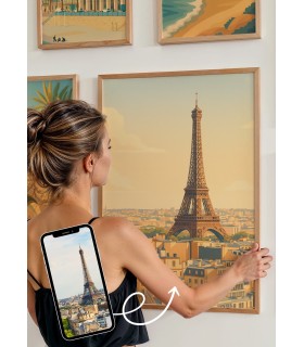 Personalisierte Illustration – Vintage-Reisestil | LAFFICHERIE