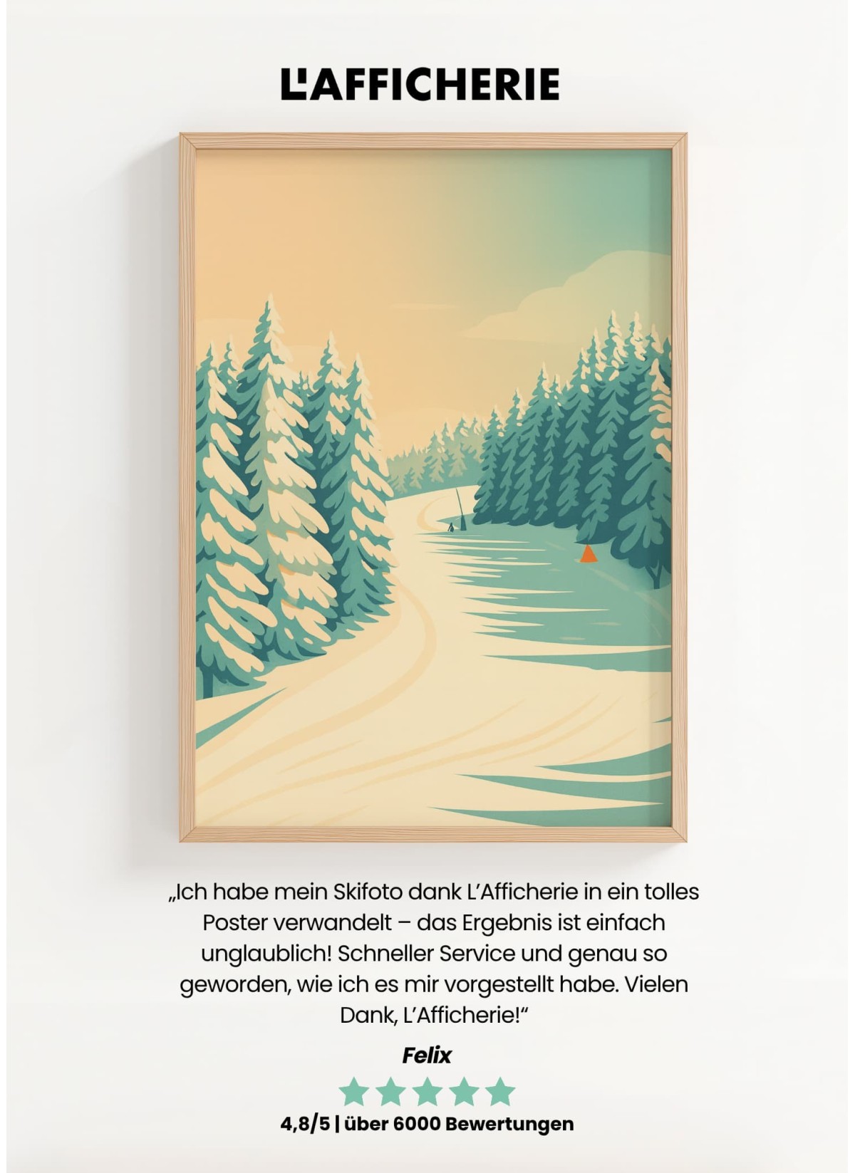 Personalisierte Illustration – Vintage-Reisestil | LAFFICHERIE