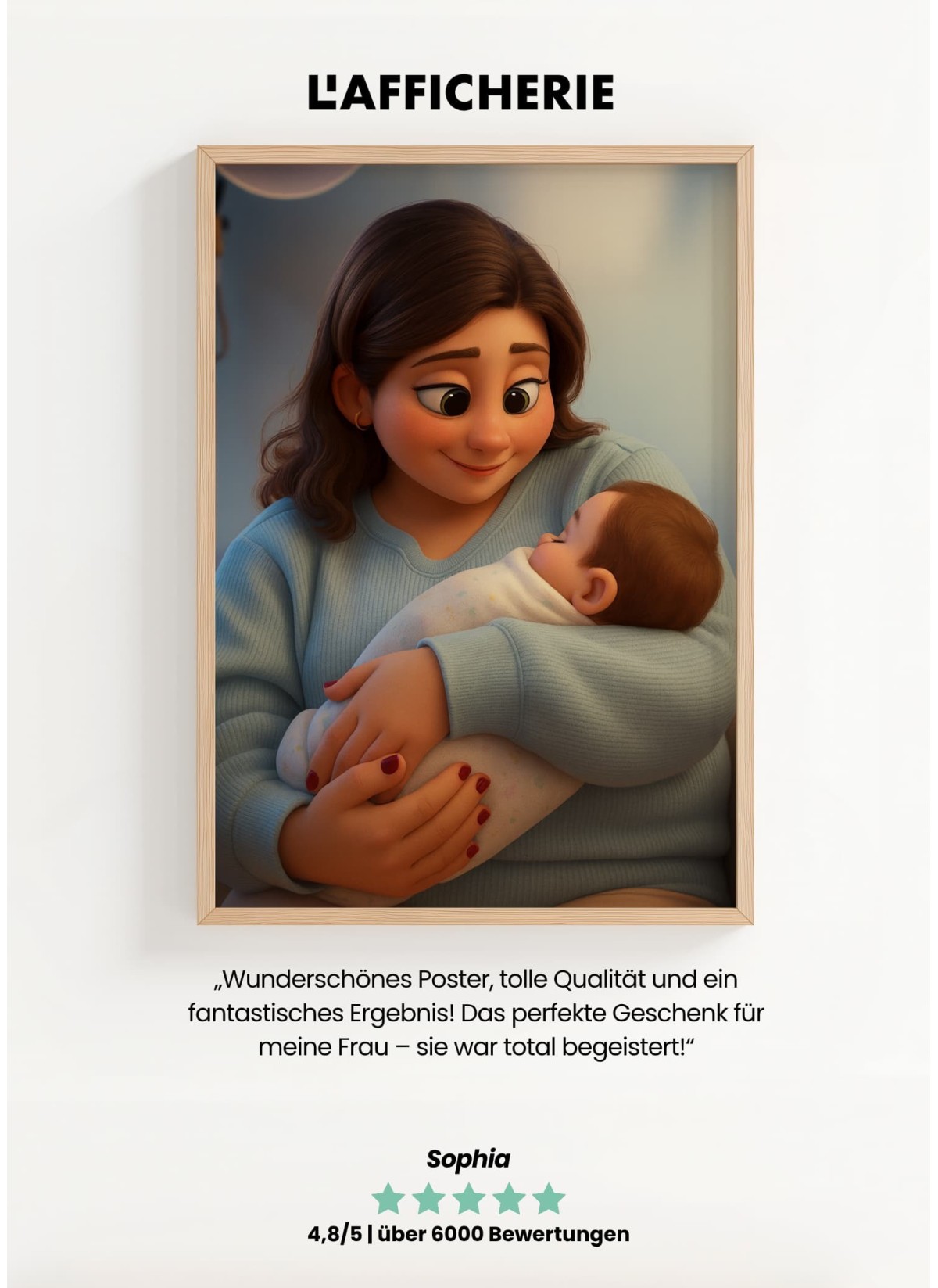 Personalisierbares 3D-Animationsfilm-Poster – Magisches Porträt mit KI | L’AFFICHERIE