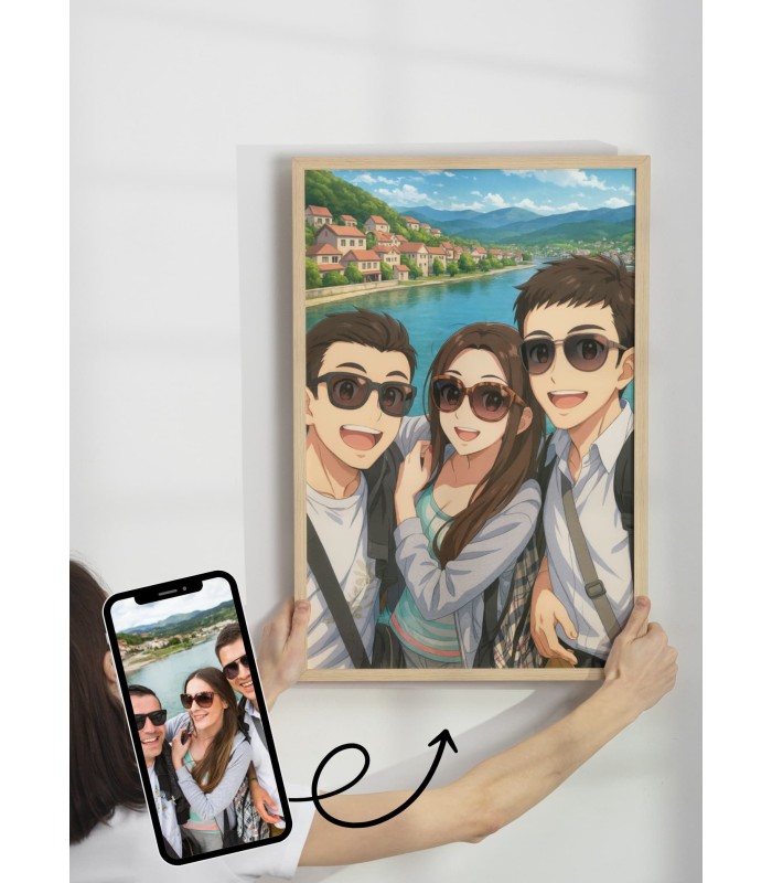 Personalisierbares Manga-Poster – Ihr Foto als Manga-Figur mit KI | L’AFFICHERIE