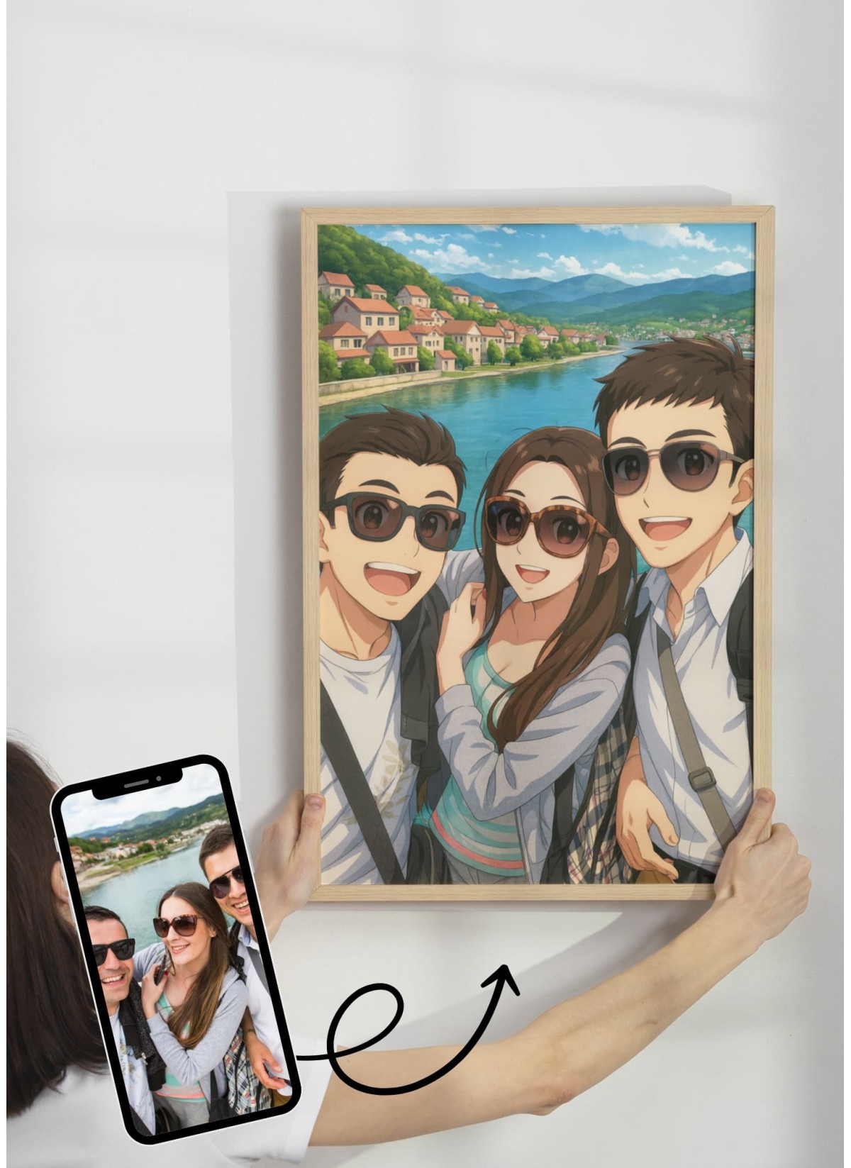 Personalisierbares Manga-Poster – Ihr Foto als Manga-Figur mit KI | L’AFFICHERIE