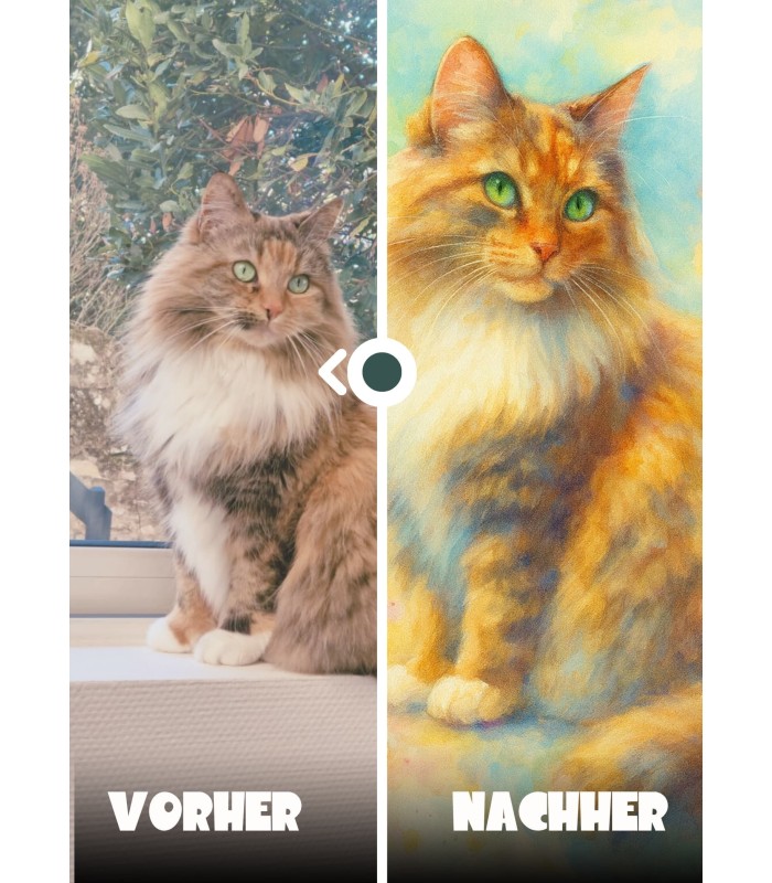 Verwandeln Sie das Foto Ihres Haustiers in ein Aquarell- & Ölgemälde | L’AFFICHERIE