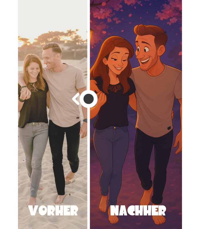 Personalisierbares Poster – Romantischer Animationsfilm unter Kirschblüten | L’AFFICHERIE